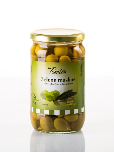 Grüne Oliven ganze 720g