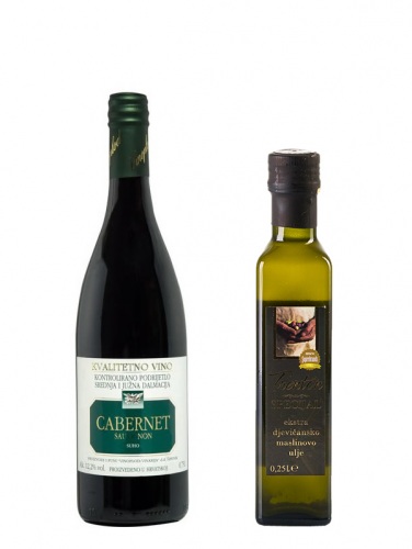 Probe-Set Vinoplod Cabernet 2012 & Trenton Olivenöl