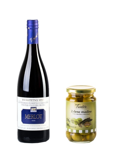 Probe-Set Vinoplod Merlot 2013 & Trenton Oliven