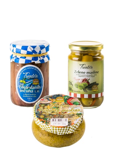Probe-Set Trenton Sardellenfilets, Oliven & Olivenpastete
